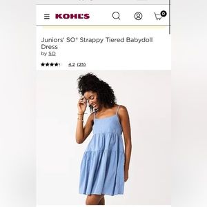 White mini tiered dress Kohl’s